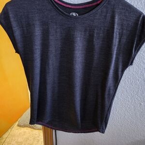 Tee,Athetic, L, Grey